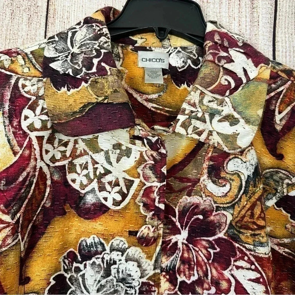 Chico’s Women’s Floral Jacket size XL - Picture 5 of 10